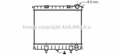 AVA QUALITY COOLING au2173 -  Радиатор, охлаждение двигателя